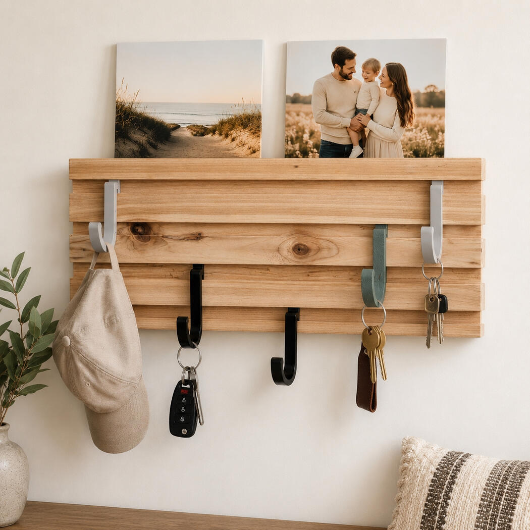 Simple entryway organization